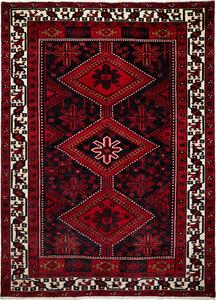 Tappeto Lori Persia Geometrico Rosso Nero 222x303 Cm