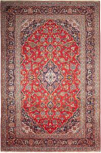 Tappeto Ardakan Persia Medaglione Rosso Blu Notte 245x372 Cm