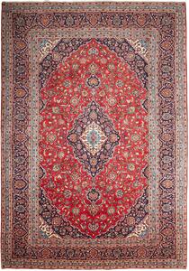 Tappeto Ardakan Persia Medaglione Rosso Blu 245x352 Cm
