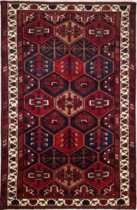 Tappeto Lori Persia Geometrico Rosso Blu 174x266 Cm