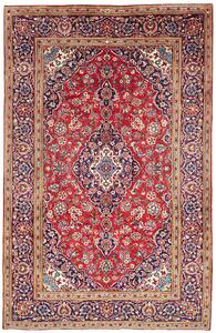 Tappeto Ardakan Persia Medaglione Rosso Blu Scuro 197x304 Cm