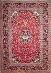 Tappeto Ardakan Persia Medaglione Rosso Blu 247x353 Cm