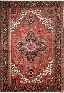 Tappeto Gorawan Persia Medaglione Rosso Nero 202x292 Cm