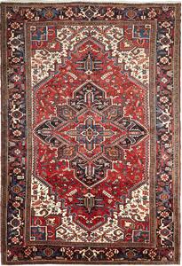 Tappeto Gorawan Persia Medaglione Rosso Blu 205x302 Cm