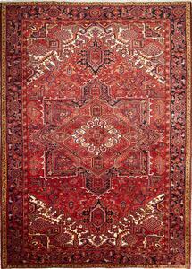 Tappeto Gorawan Persia Geometrico Rosso Blu 250x347 Cm