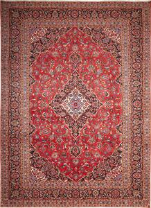 Tappeto Ardakan Persia Medaglione Rosso Blu 300x414 Cm