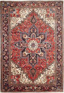 Tappeto Gorawan Persia Geometrico Rosso Blu 203x295 Cm