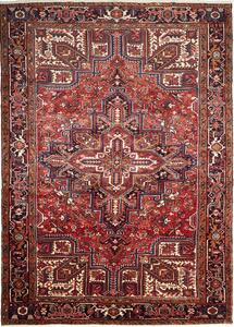 Tappeto Gorawan Persia Geometrico Rosso Blu 240x343 Cm