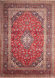 Tappeto Ardakan Persia Medaglione Rosso Blu Crema 246x343 Cm