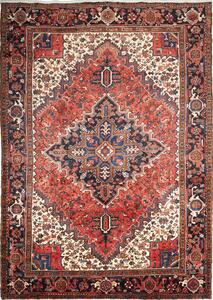 Tappeto Gorawan Persia Geometrico Rosso Blu 212x298 Cm