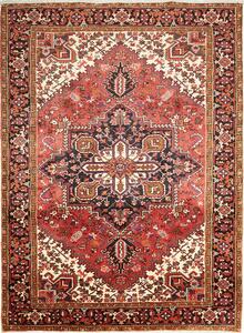 Tappeto Gorawan Persia Geometrico Rosso Blu Scuro 214x294 Cm
