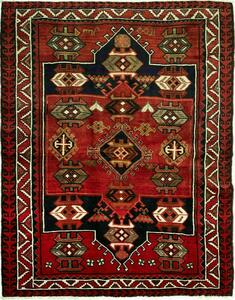 Tappeto Lori Persia Medaglione Rosso Blu 208x260 Cm