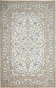 Tappeto Kashan Persia Medaglione Crema Blu 196x300 Cm