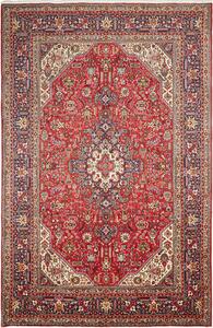 Tappeto Tabriz Persia Geometrico Rosso Blu 198x293 Cm