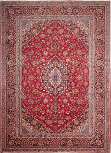 Tappeto Ardakan Persia Medaglione Rosso Blu 240x330 Cm