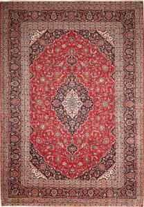 Tappeto Ardakan Persia Medaglione Rosso Blu 247x354 Cm
