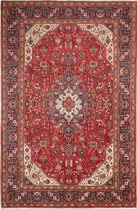 Tappeto Tabriz Persia Medaglione Rosso Blu 200x300 Cm