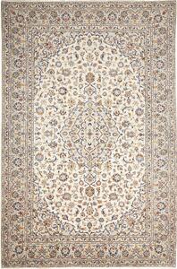 Tappeto Kashan Persia Medaglione Crema Blu 200x303 Cm
