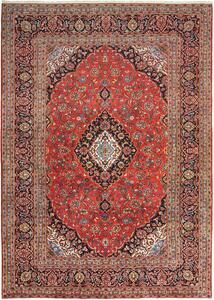 Tappeto Ardakan Persia Medaglione Rosso Mattone Blu 202x295 Cm