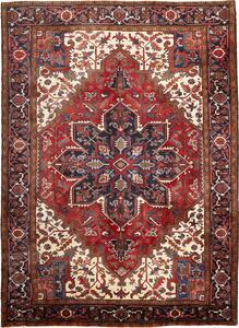 Tappeto Gorawan Persia Geometrico Rosso Blu 210x287 Cm