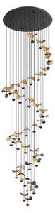 Eglo 390437 - Lampadario dimmerabile a sospensione su cavo DRACERA 40xLED/1,8W/230V nero/oro