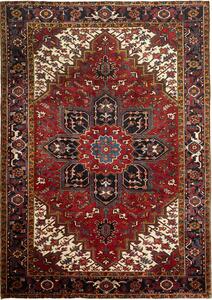 Tappeto Gorawan Persia Geometrico Rosso Blu 206x290 Cm