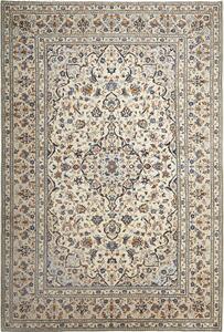 Tappeto Kashan Persia Medaglione Crema Blu 197x300 Cm