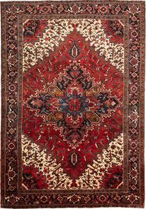 Tappeto Gorawan Persia Geometrico Rosso Blu 208x303 Cm