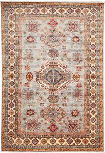 Tappeto Kazak Fine Pakistan Astratto Azzurro Rosso 173x249 Cm