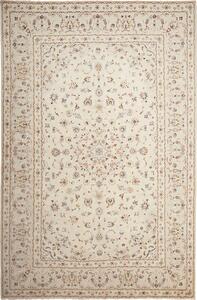 Tappeto Kashan Persia Medaglione Crema Azzurro 200x307 Cm
