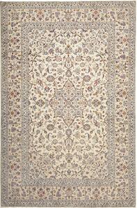 Tappeto Kashan Persia Medaglione Crema Blu 194x300 Cm