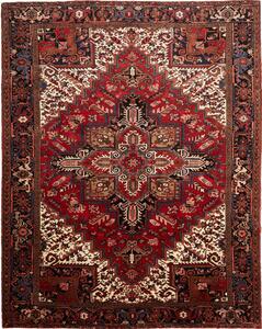 Tappeto Gorawan Persia Geometrico Rosso Nero 244x308 Cm
