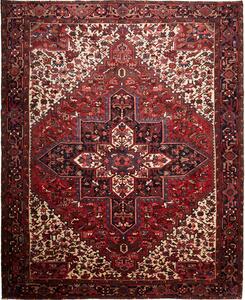 Tappeto Gorawan Persia Geometrico Rosso Blu 280x342 Cm