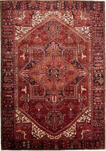 Tappeto Gorawan Persia Geometrico Rosso Blu Scuro 243x347 Cm