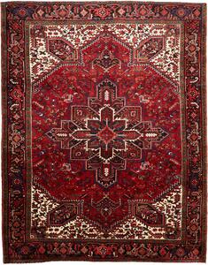 Tappeto Gorawan Persia Medaglione Rosso Crema 252x322 Cm