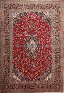 Tappeto Ardakan Persia Medaglione Rosso Blu Scuro 250x334 Cm