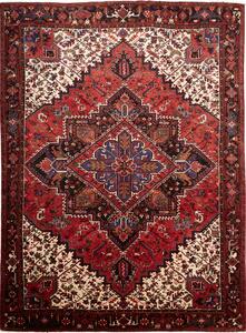 Tappeto Gorawan Persia Geometrico Rosso Nero 250x340 Cm