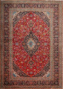 Tappeto Ardakan Persia Medaglione Rosso Blu 250x357 Cm