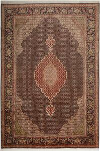 Tappeto Tabriz 50 Raj Mahi Persia Medaglione Marrone Terracotta 203x300 Cm