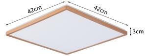 Brilagi - Plafoniera LED Ultra Slim per bagno, 24W/230V, 42x42 cm, oro rosa, IP54