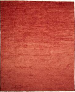Tappeto Shayan Pakistan Tinta Unita Rosso Terracotta Caldo 170x244 Cm