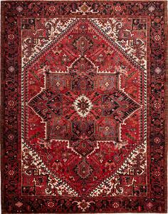 Tappeto Gorawan Persia Geometrico Rosso Blu 260x330 Cm