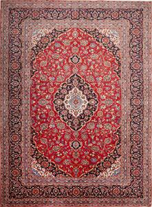 Tappeto Ardakan Persia Medaglione Rosso Blu 250x342 Cm