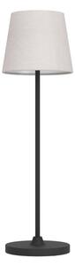 Eglo 75937 - Lampada da tavolo LED ricaricabile dimmerabile LEONERO, LED 3,8 W / 5 V, 2000 mAh, nero/crema