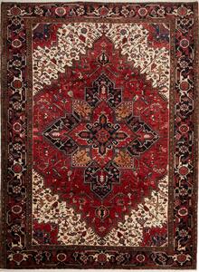 Tappeto Gorawan Persia Medaglione Rosso Blu Scuro 215x290 Cm
