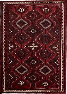 Tappeto Lori Persia Geometrico Rosso Nero 180x254 Cm