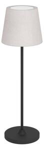 Eglo 75937 - Lampada da tavolo LED ricaricabile dimmerabile LEONERO, LED 3,8 W / 5 V, 2000 mAh, nero/crema
