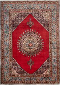 Tappeto Moud Persia Medaglione Rosso Azzurro 206x295 Cm