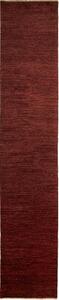 Tappeto Shayan Pakistan Astratto Marrone Rosso Abrash 78x404 Cm