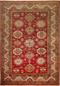 Tappeto Kazak Fine Pakistan Astratto Rosso Beige 172x246 Cm